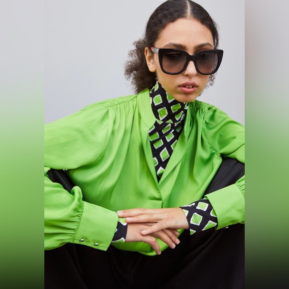 New - Gucci Web GG0163SN Cat-eye Sunglasses - Picture 4 of 16